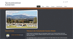 Desktop Screenshot of cemetery.yackandandah.com